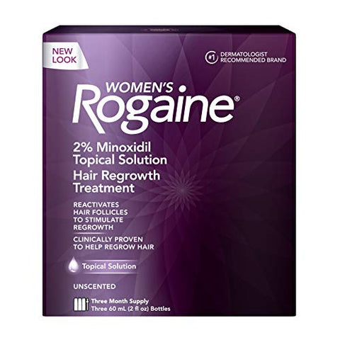 Buy Online High Quality 8.8 Women's Rogaine 2% Minoxidil Topical Solution for Hair Thinning and Loss, Topical Treatment for Women's Hair Regrowth (1 pack for 3-Month Supply ) - Red Moon Bioni