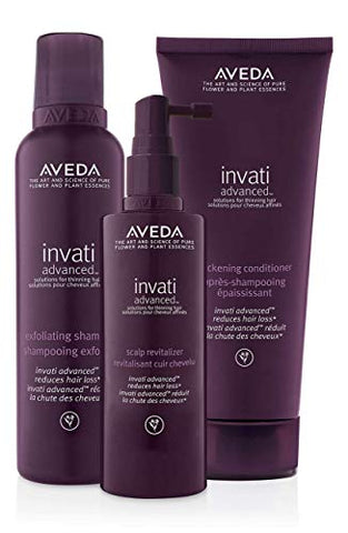 Buy Online High Quality 4.4 Aveda Invati Advanced Shampoo 6.7 Ounce Conditioner 6.7 Ounce Scalp Revitalizer 5 Ounce POWERFUL COMBO - Red Moon Bionic Hair Lab