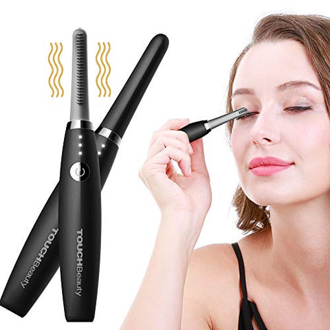 Buy Online High Quality TOUCHBeauty Electric Eyelash Curler - 3 Temperature Settings Fast Heated Silicone Comb (Black) - Red Moon Bionic Hair Lab