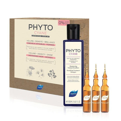Buy Online High Quality 1.1 Phyto Phytocyane Densifying Treatment Shampoo and Revitalizing Serum Duo - Red Moon Bionic Hair Lab