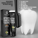 Buy Online High Quality Dental Expert - Activated Charcoal Teeth Whitening Toothpaste - with Tongue Scraper - Red Moon Bionic Hair Lab