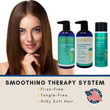 Buy Online High Quality 2.2 PURA D'OR Smoothing Therapy Anti-Frizz System Shampoo, Conditioner & Styling Cream - Red Moon Bionic Hair Lab