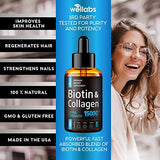 Buy Online High Quality Premium Biotin & Collagen Hair Growth Drops - Potent US Made Hair Growth Product for Best Absorption (Amazon's Best Seller) . - Red Moon Bionic Hair Lab