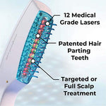 Buy Online High Quality HairMax Ultima12 Laser Comb (FDA Cleared) - Medical Grade Lasers Hair Growth Treatment - Reverse Thinning, Regrow Denser, Fuller Hair - Red Moon Bionic Hair Lab