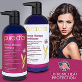 Buy Online High Quality 2.2 PURA D'OR Intense Therapy Shampoo & Conditioner Haircare Set Repairs Damaged, Distressed, Over-Processed Hair - Red Moon Bionic Hair Lab