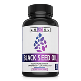 Buy Online High Quality Zhou Nutrition - Usda Certified Organic Black Seed Oil (60x Veggie Capsules) - 100% Virgin, Cold Pressed Omega 3 6 9 - Nigella Sativa Black Cumin - Super antioxidant f