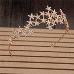 Buy Online High Quality Queen Bride Crown Headband Silver Star Head Piece Decoration for hair Accessory - Red Moon Bionic Hair Lab