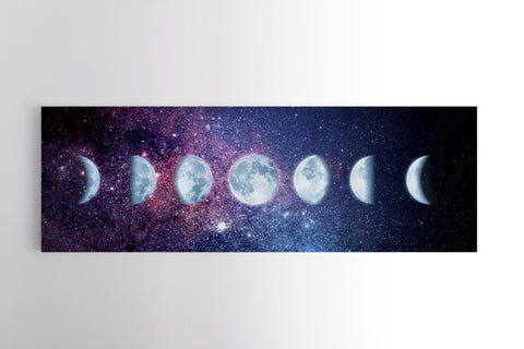 Buy Online High Quality Moon Phases Canvas - Canvas Print | Wall Decor | Wrapped Canvas | Moon Canvas | Moon Sign | Canvas Art | Moon Phases | Moon Decor | Lunar - Red Moon Bionic Hair Lab