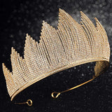 Buy Online High Quality Luxury Crytal Rhinestone Tiara Handmade Crowns Princess Hair Tiara Wedding Brida - Red Moon Bionic Hair Lab