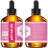 Buy Online High Quality Argan Oil by Leven Rose, 100% Pure Virgin Cold Pressed Moroccan Anti Aging Acne Treatment Moisturizer for Hair Skin & Nails 4 oz . - Red Moon Bionic Hair Lab